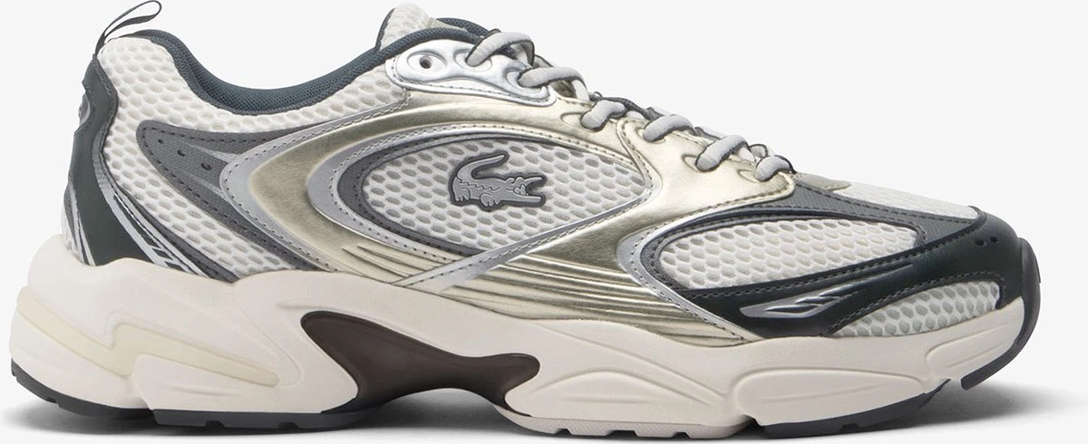 Lacoste STORM 96 2K 224 2 SFA Dames Sneakers - Gebroken wit/Donkergroen - Maat 41