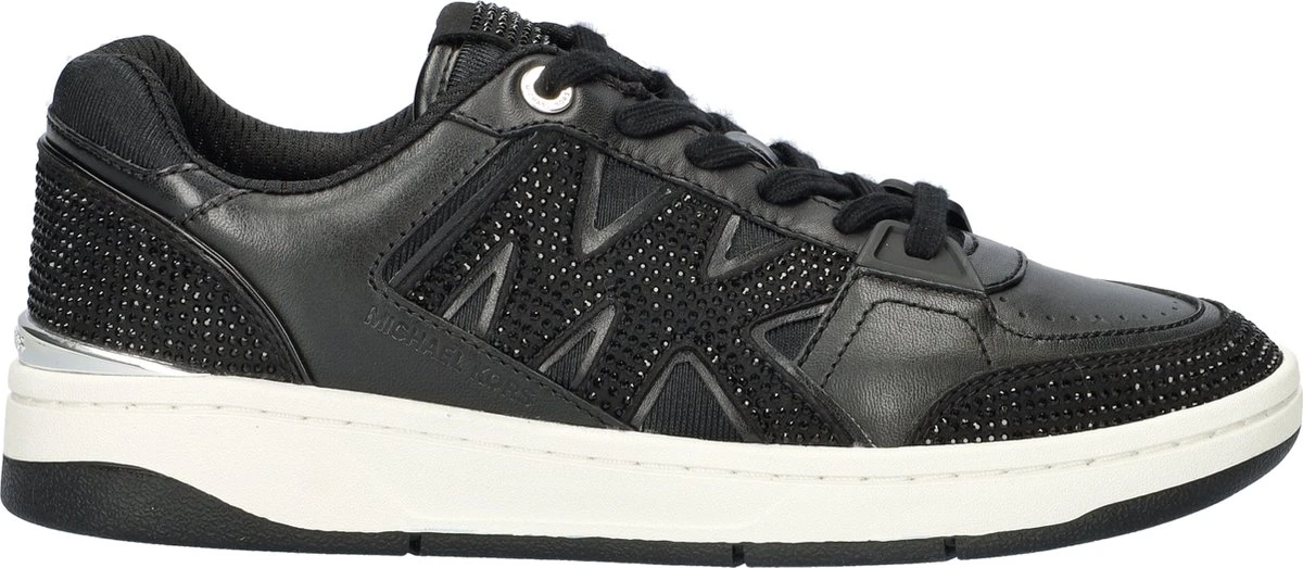 Michael Kors Rebel Lace Up Sneakers - Leer - Dames - Zwart - Maat 38