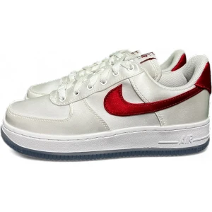 Nike Air Force 1 Low '07 Satin White Varsity Red - DX6541-100 - Maat 37.5