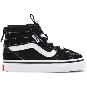 Vans - Maat 23,5 - Filmore Hi Zip unisex kinder sneaker - Zwart wit