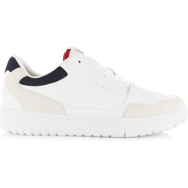 Tommy Hilfiger TH Basket Core heren sneaker - Wit - Maat 45