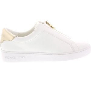 Dames Sneakers Michael Kors Keaton Zip Slip On Pale Gold Wit - Maat 39