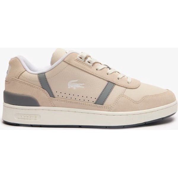 Lacoste T-Clip Off White/Grey - Heren Sneaker - 747SMA00672B741 - Maat 40