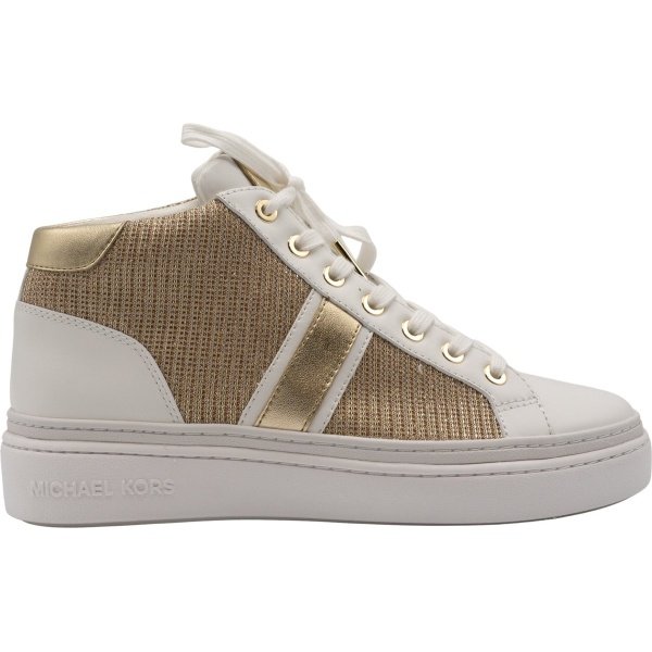 Michael Kors Chapman Dames Sneakers White/Gold - Maat 36