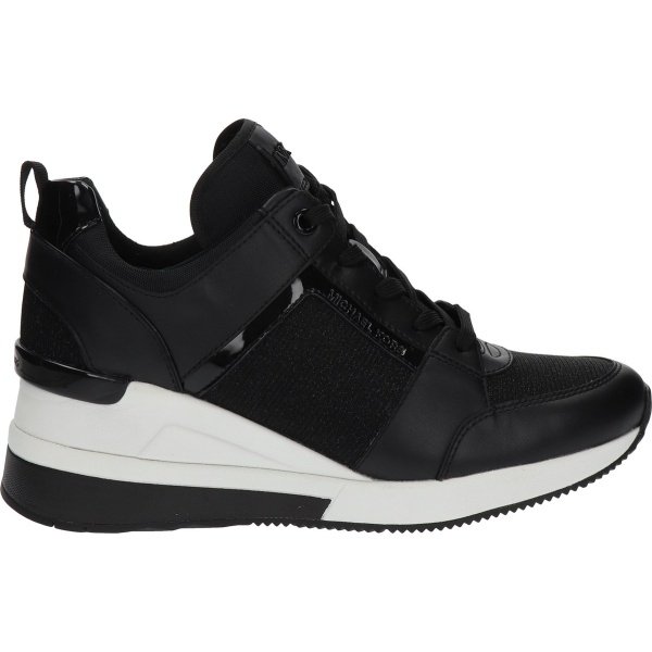 Michael Kors Georgie Trainer Dames Sneakers Hoog - Zwart - Maat 37