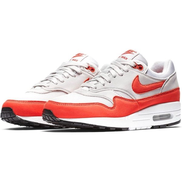 Nike Air Max 1 Sneakers Dames - grijs/rood - Maat 38