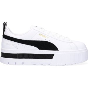 Puma Mayze Lth Wn Lage sneakers - Leren Sneaker - Dames - Wit - Maat 40