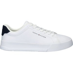 Tommy Hilfiger TH Court Leather heren sneaker - Wit - Maat 41