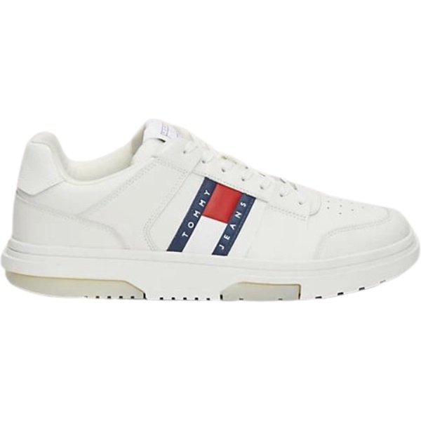 Tommy Hilfiger The Brooklyn Leren Sneaker Heren - Wit - Maat 42