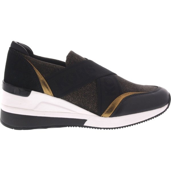 Dames Instappers & Ballerina's Michael Kors Geena Slip On Trainer Black Zwart - Maat 40