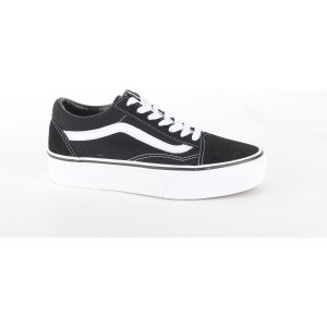 Vans Old Skool Sneakers - Unisex - Platform - Zwart/Wit - Maat 39