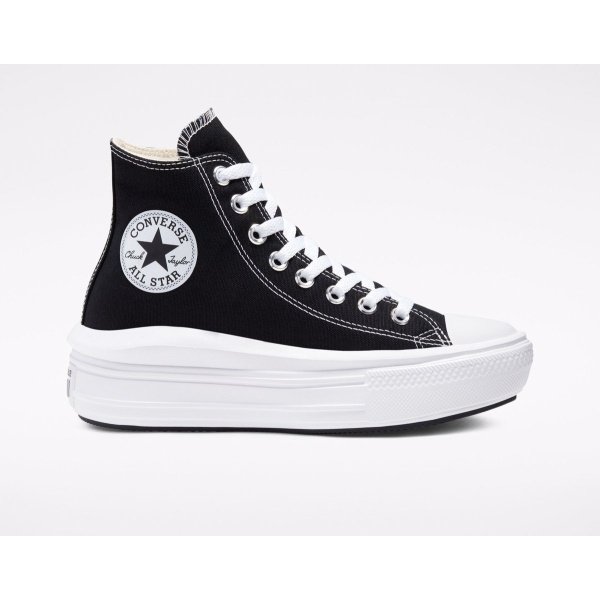 Converse Ctas Move Hi Zwart/Natuurlijk Ivoor/Wit Sneakers - Streetwear - Vrouwen