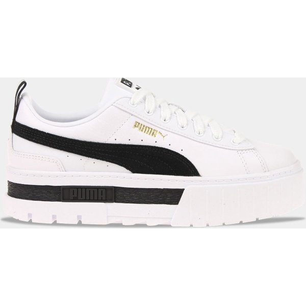 Puma Mayze Lth Wn Lage sneakers - Leren Sneaker - Dames - Wit - Maat 40